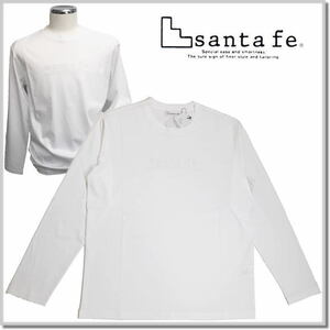 Santa Fe Santa FE Cotton Mousth Long T-shirt 85401-02 (WHITE) -50 (XL) Logo TEE Ron T Cut Sow