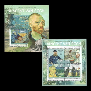 ■ Niger stamp 2013 Van Gogh 160th anniversary seat + 4 kinds sheets