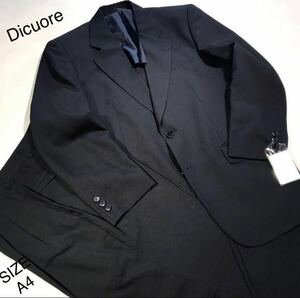 ★ New ★ Unused [outstanding cospa] DICUORE Soft Business 2B Suit/Setup Size A4 Shard Weaving Pattern Stripe Deeply blue Center Ventz limited item!