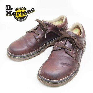 UK11 30㎝ equivalent Dr.Martens Doctor Martin 3 Hall Leather Shoes Work Shoes Tea Dark Brown Leather Shoes/U7589