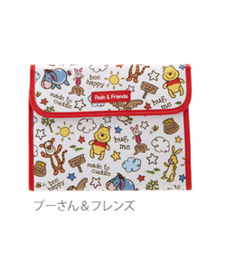 ☆ Pooh &amp; Friends Mother and Child Handbook Case Disney Javara Disney Easy -to -use multi -case passbook case card for two zipper
