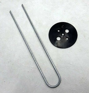 Shinsei Hairpin Piles for Sheet 20cm 50 White Set with Black -round U -shaped nail holding down Pinko type Pin Pin Webney sheet 10P x 5 bags