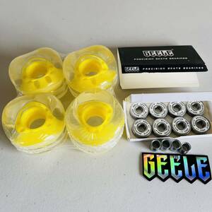 Skateboard Cruiser Penny Penny compatible square wheel 78a soft wheels+abec11 bearing+spacer 60*45mm clear yellow