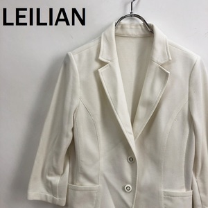 [Popular] Leilian/Lelian jacket thin cotton white size 9 ladies/S5457
