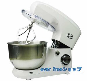 New Recommended Commercial Miki Circular Proper 5L, 6 -step speed adjustment function/Desktop type large capacity 5L fabric mixture/knead/whisking bread buns Stainless steel