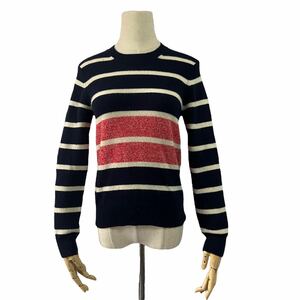 [COMME des GARCONS] Com de Garson Knit Sweater used clothes 1990S Initial woolborder designer vintage