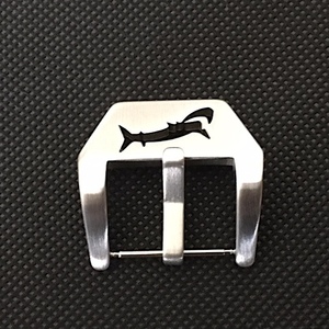 Luxury stainless steel buckle buckle Shark Shark mounting width 22mm Silver 1 point only for panele etc. ★★ Remaining 1