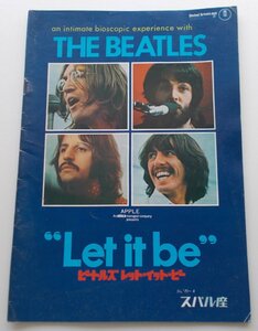 Music Movie Pamphlet □ Beatles Let It Bee / John Lennon, Paul McCartney, George Harrison, Apple Star