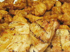 [Big hit product ★ It sells explosively! ! ] Mega! Fried chicken &amp; roast chicken (mine fried chicken 1.0kg + trumpy meat roast 3 pieces)