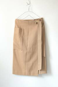 MOGA: Cotton rayon twill skirt/rolled skirt/hand wash/Moga/size 2