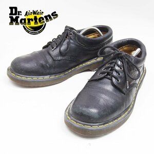 Junk! UK11 30㎝ equivalent Dr. Martens Doctor Martin 5 Hall Leather Shoes Work Shoes Black Black Leather Shoes/U7638