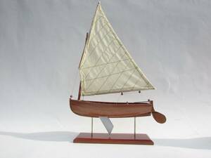 ● New special price cute Dingy yacht woodgrain 27cml Wooden finished product