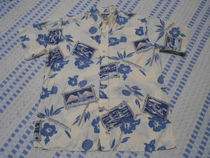 Limited tag! PHIL EDWARDS! Made in Hawaii! Rainse Pooner Aloha Shirt generated x Hibiscus Kayak Surfing Pattern M Reyn Spooner