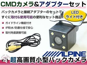 Back camera with LED light &amp; input conversion adapter set Honda type EX9-OD Odyssey