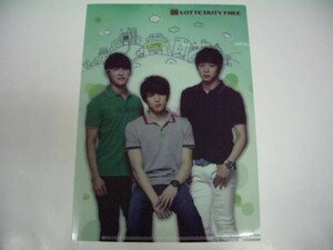 Korean not for sale ◆ Dong Bang Shin Ki Lotte duty -free shop ◆ JYJ Clear File 3 SET