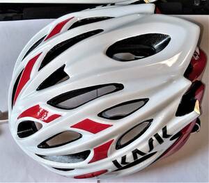 New unused bicycle KASK Helmet White Red Fashionable Cool 142