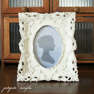 Andante Photo Frame Lecto Ivory Antique Steering Display Display Wedding Bridal Frame Marriage Photo