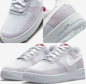 Remaining 24cm Boxed Air Force One Crater Fre -Runit GS Spring/Summer Material Inspection @12100 yen Ladies Girls AF1 White/White/Gray 24.0