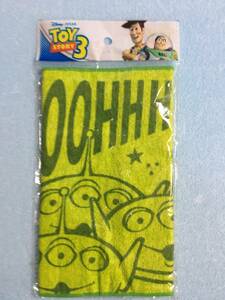 【 free shipping! !·Unused items! ] ★ Toy Story Little Green Men Alien Mini Towel ★