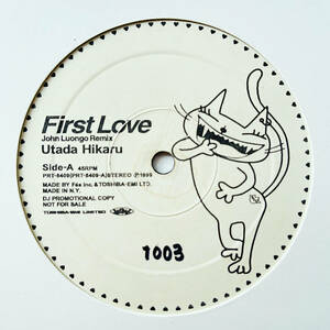 Precious rare promo board 12inch record [Utada Hikaru First Love] Wander / UTADA HIKARU -FIRST LOVE / JOHN LUONGO REMIX