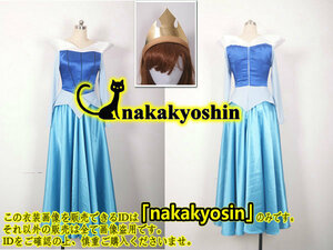 nakakyoshin ● Disney Sleeping Beauty Aurora Princess Blue Dress ● Cosplay Costume