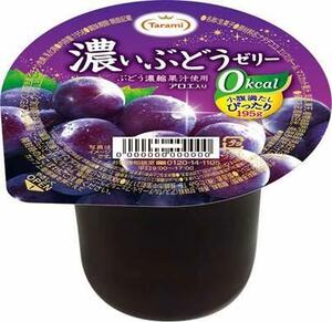 Tarami: Dark grape jelly 0kcal 195g x 6 pieces