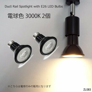 Light for duct rails 2 pieces set bulb color 3000K E26 Spot Light Free shipping/22