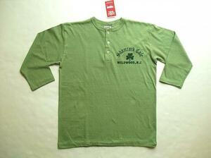 Lot.53003 7 -sleeved Henry Quick T -shirt/SHAMROCK (Double Works) Wear House @S Size Cotton 100%Round Trading Dead Rare New