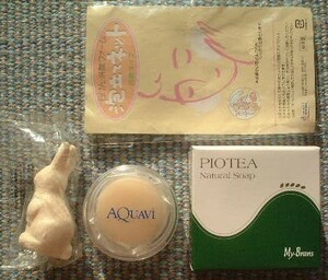 Piotea soap+Aqua Visap+Rabbit soap/rice bran seaweed