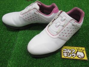 GK Suzuka ☆ Used 096 [23.0] Foot Joy ★ E Comfort BOA 98622J ★ White/Pink ★ Ladies Golf Shoes ★
