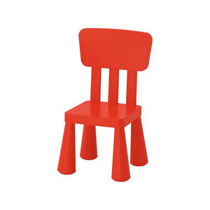 IKEA Children's chair MAMMUT indoors/outdoors, red shipping ¥ 750!
