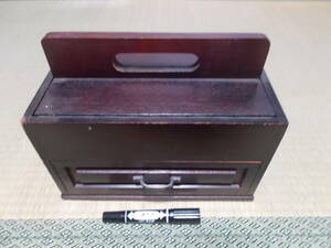Chest tool box wooden antique ★ Sewing tools