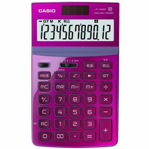 Casio calculator just type 12 digits Pink JF-Z200PK-N