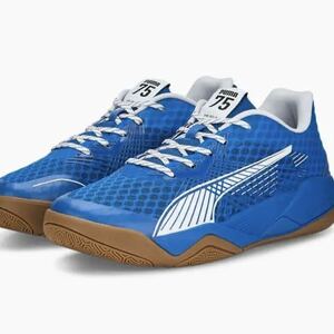 New unused PUMA Puma Bash Men's 29.0cm Blue Shoelaces Mesh Overseas Limited Casual Sports Lightweight Low Cut A11