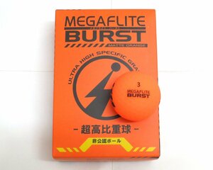New ★ Asahi Golf ★ Mega Flight Burst ★ MEGAFLITE BURST ★ Ultra high specific ball! Unpublished ball ★ Mat orange ★ 1 box 6 balls