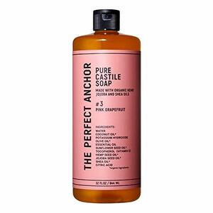 The Perfect Anchor Pure Castille Soap 944ml Pink Grapefruit Face Cleansing Body Sope