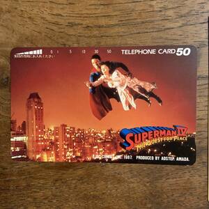 Western -style tele card 2 sheets 007 Living Daily Ryz / Superman II Telephone Card [Unused]