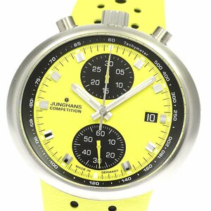 Yunhans JUNGHANS 27/4305.00 1972 Competition FIS Edition Lemon Automatic Men's Beauty Box/With Guarantee _755235