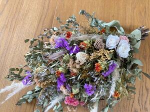 Handmade ◆ Handmade ◆ Dry Flower ◆ SWAG ◆ Swag ◆ Bouquet ◆ Bouquet ◆ Wall decoration ◆ Prizarose * Mimosa * Eucalyptus