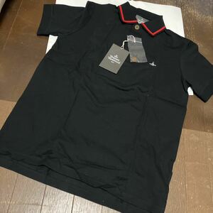 Shipping included ● New ● Vivienne Westwood Short -sleeved polo shirt 44 (equivalent) black ② Made in Japan 100% Vivian Westwood Vivian