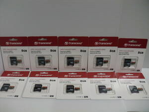 10 sets unused / Unopened items 8GB Transcend Microsdhc Card MicroSD Card Memory Card