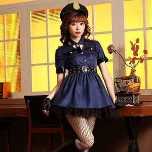 Police cosplay new uniform mini skopolis L size net tights with 2 types!