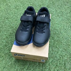 New unused ASICS SHINE S 2 1124A008 Junior Kids Children's Baseball Spike Shoes: Black x Black ASICS 19.0cm