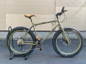 ■ SURLY PUGSLEY Surley Pagsley 26 inch 20 -speed Moss Green Fat Bike Tire Mountain Mountain Spike Tire Departure from Sapporo ★