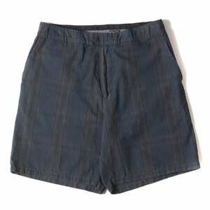 WTAPS Double Taps Bottoms Size: L 20SS Cotton Check Easy Shorts Duty Shorts 03 Blue Bottoms Short Pants