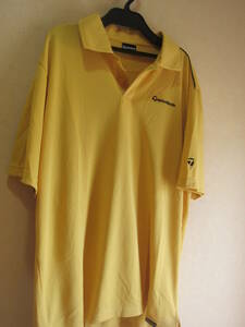 TAYLOR MADE Tailor Made Men's 0 Polo Shirt Cutsaw Tops Golf Large Size Yellow Me 16126