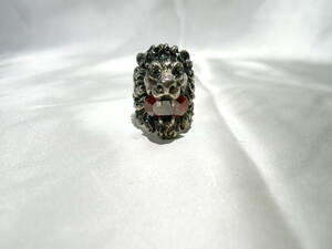 ☆ GUCCI Gucci Lion Head Ring No. 15 Silver Color Ring Notation 16 ☆