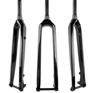 Wacako MTB fork 26/27.5/29 inch T800 Carbon Straight/Tapered Column through Axle Disc brake WQX24