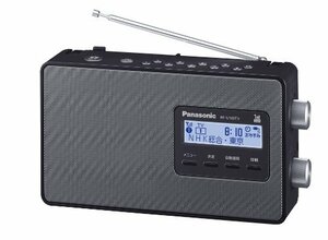 [Used] Panasonic Radio FM AM One Seg TV Voice Black RF-U100TV-K