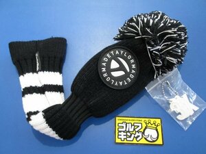 GK Miyoshi ◆ New 826 [Head cover for Fairway] Tailor Made ◆ 23 TL196 Knit ◆ BK ◆ Black ◆ For FW ◆ Taylormade ◆ Easy -to -use knit material ◆